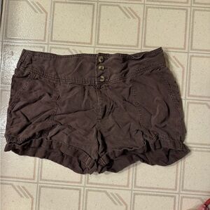 Women's Brown Casual Shorts